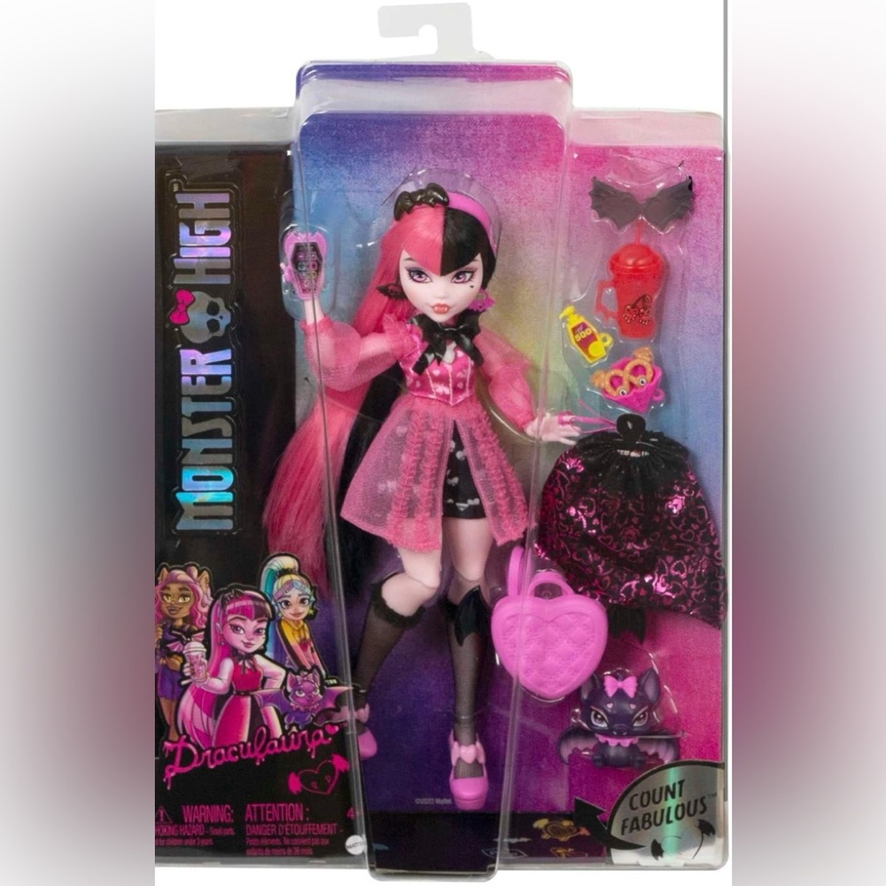 Monster High Draculaura Doll G3 Reboot Vampire Vampy Fashion Count Fabulous